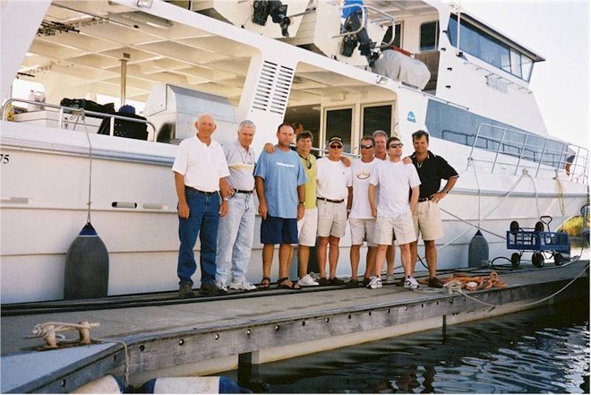 Happy troops aboard MV Cannon. © MIAA